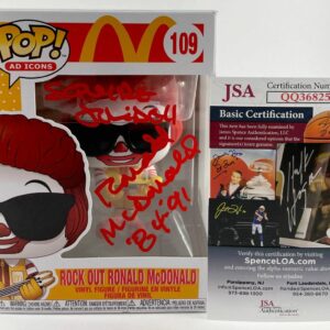 Squire Fridell Signed Rock Out Ronald McDonald Funko POP! Autograph JSA COA