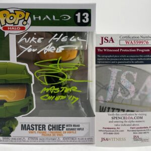 Steve Downes Signed HALO Master Chief Funko POP #13 I Autograph JSA COA
