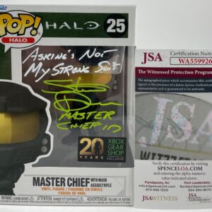Steve Downes Signed HALO Master Chief XBOX Gear Shop Funko POP! #25 B JSA COA