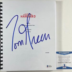 Tom Green Signed Stealing Harvard Complete Movie Script Autograph BAS COA