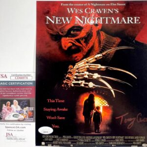 Tony Cecere Signed Wes Craven's New Nightmare 8x10 Mini Movie Poster A JSA COA