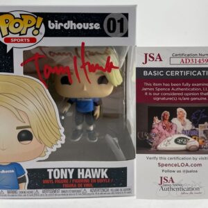 Tony Hawk Signed Birdhouse Funko POP! Vinyl #01 Autograph Skateboarding JSA COA