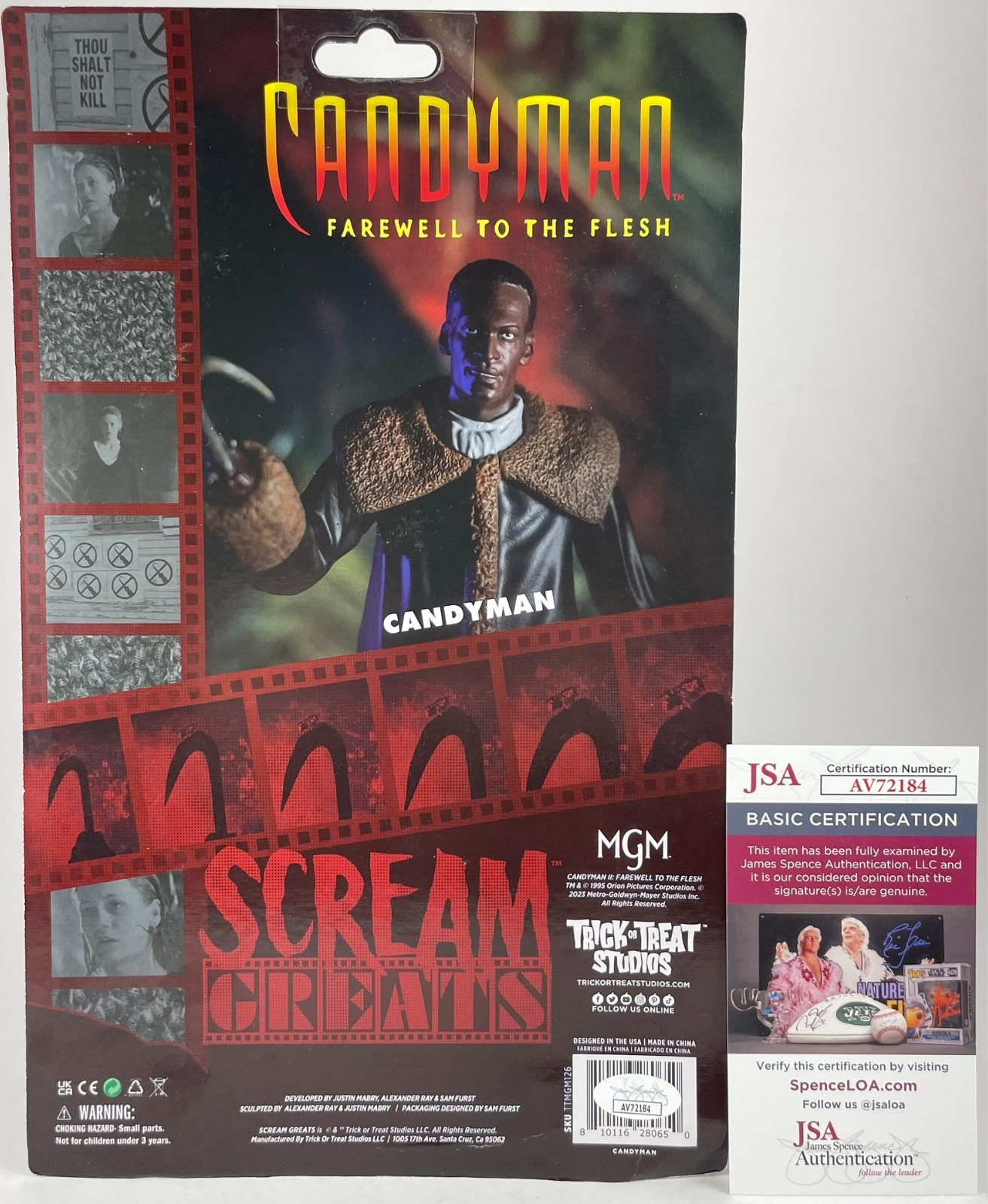 Tony Todd Signed TOTS Scream Greats Candyman Figure Authentic Autograph JSA COA - Image 2