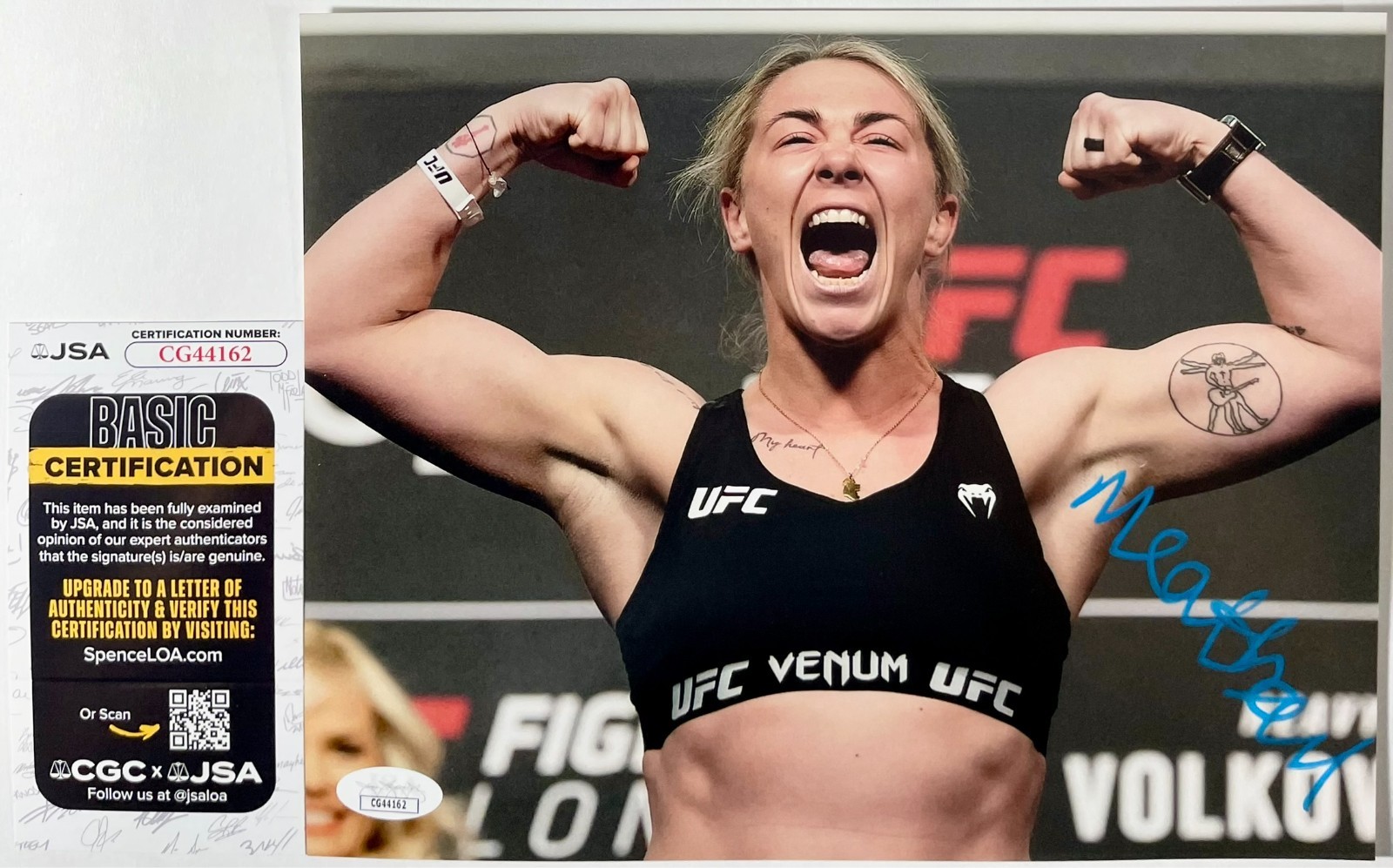 UFC Fighter Meatball Molly McCann Signed 8x10 Photo Authentic Autograph JSA COA