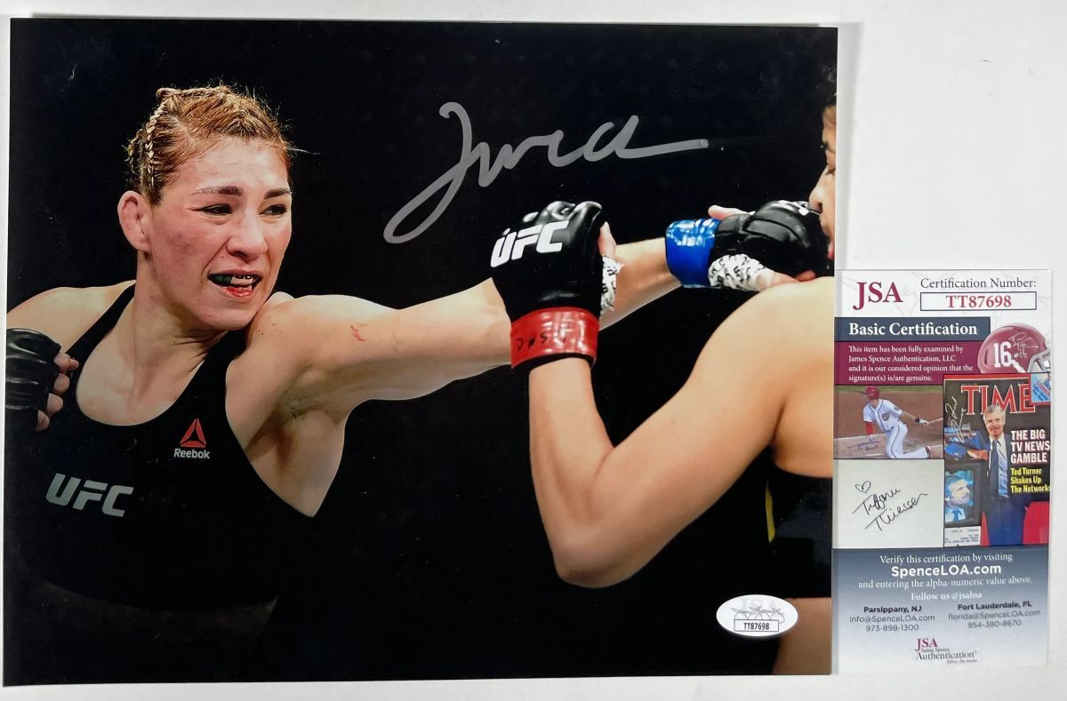 UFC Irene Aldana Signed 8x10 Photo A Autograph MMA Bantamweight JSA COA