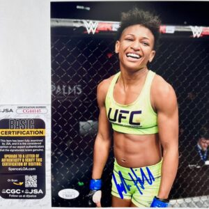 UFC MMA Fighter Angela Hill Signed 8x10 Photo Authentic Autograph JSA COA