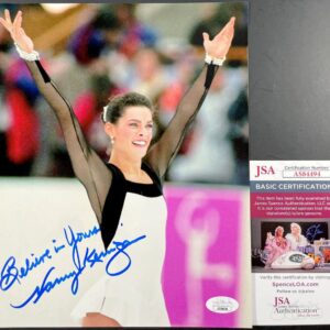 US Olympic Figure Skater Nancy Kerrigan Signed 8x10 Photo E Autograph JSA COA