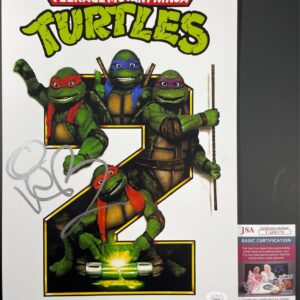 Vanilla Ice Signed Teenage Mutant Ninja Turtles II 11x17 Movie Poster JSA COA