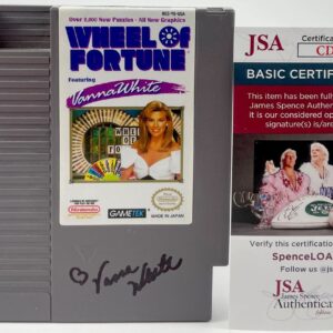 Vanna White Signed Wheel Of Fortune NES Nintendo Cartridge Autograph JSA COA