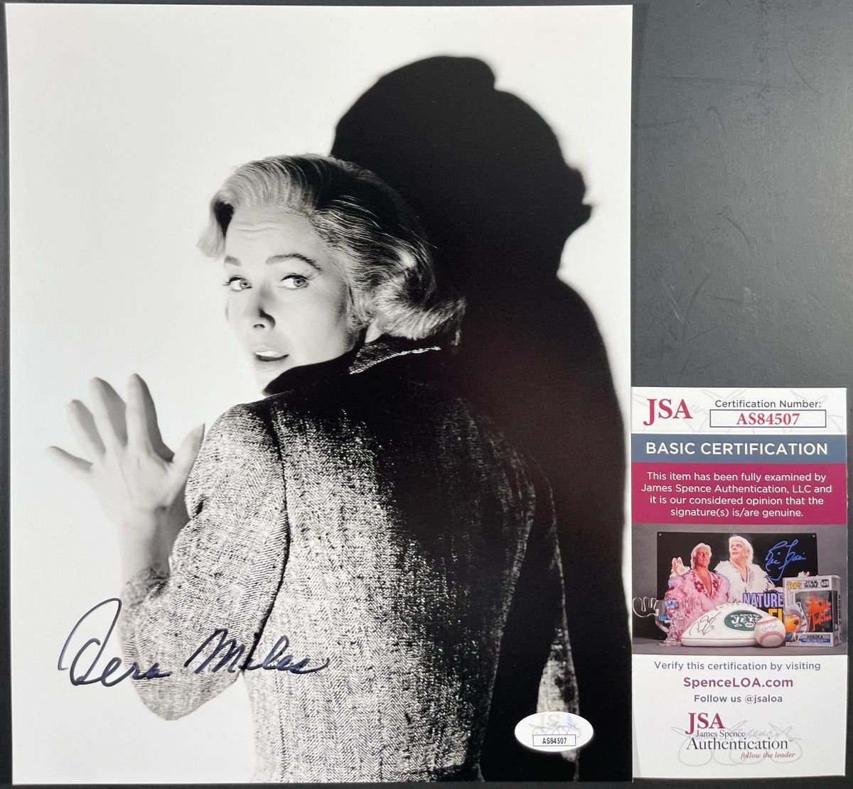 Vera Miles Signed Alfred Hitchcock's Psycho 8x10 Photo D Autograph JSA COA