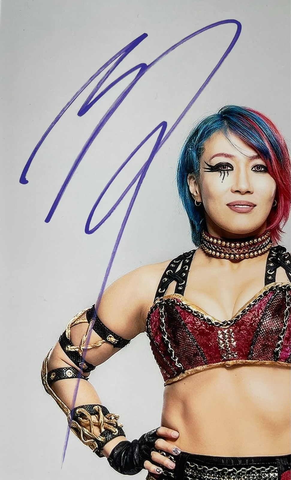 WWE Asuka Signed 8x10 Photo Autograph Empress Of Tomorrow WrestleMania JSA COA - Image 2