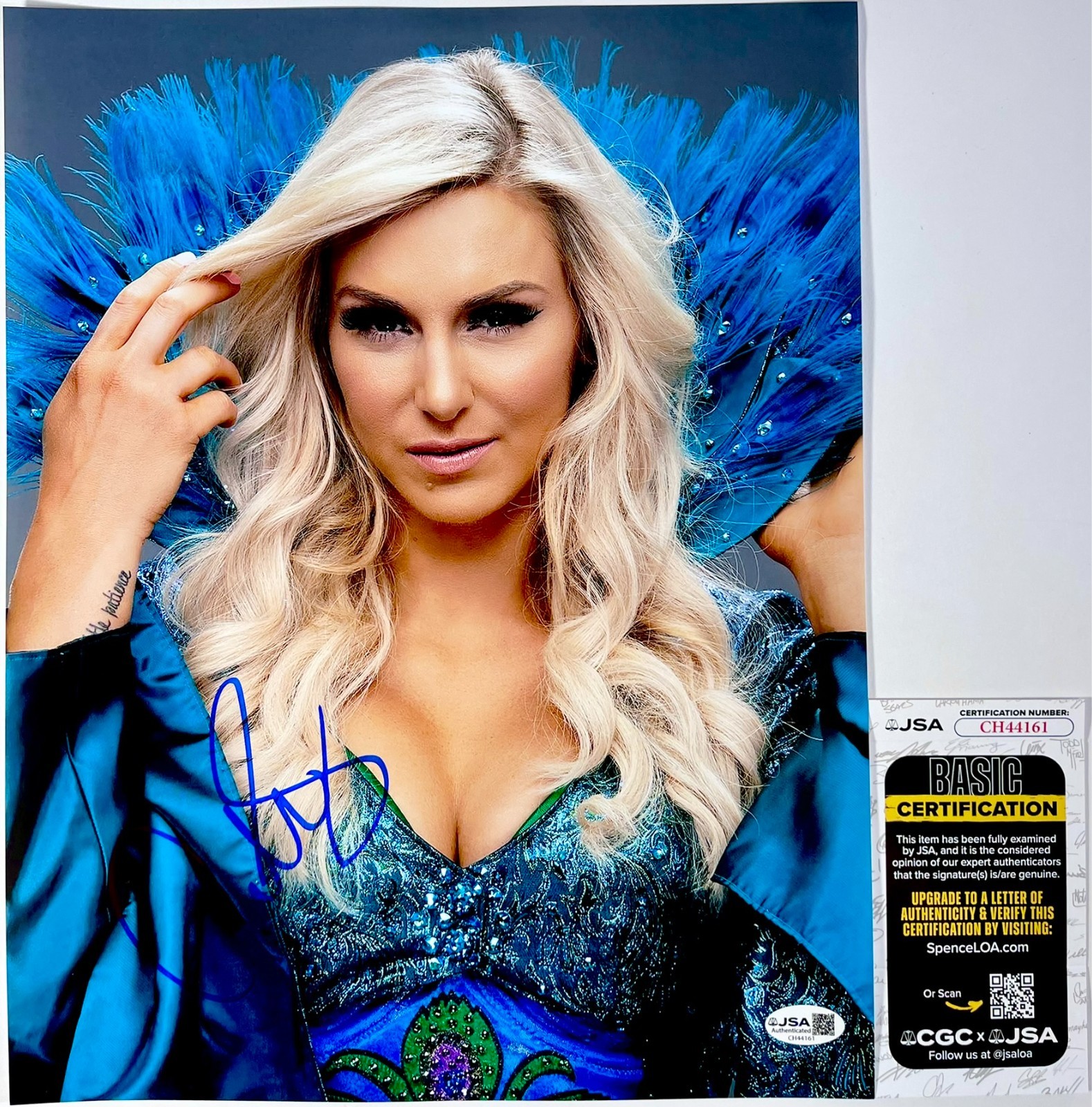 WWE Charlotte Flair Signed 11x14 Photo Authentic Autograph WrestleMania JSA COA