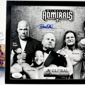 WWE Howard Finkel Signed Milwaukee Admirals 8x10 Photo Autograph JSA COA