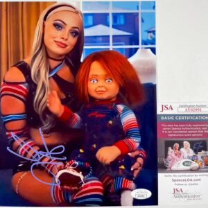 WWE Liv Morgan Signed Chucky 8x10 Photo Authentic Autograph Childs Play JSA COA