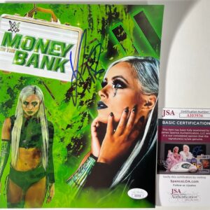 WWE Liv Morgan Signed MITB Custom Edit 8x10 Photo Authentic Autograph JSA COA