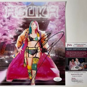 WWE NXT Asuka Signed 8x10 Photo D Autograph WrestleMania JSA COA