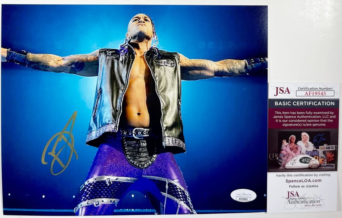 WWE NXT Damian Priest Signed 8x10 Photo F Autograph Judgment Day JSA COA