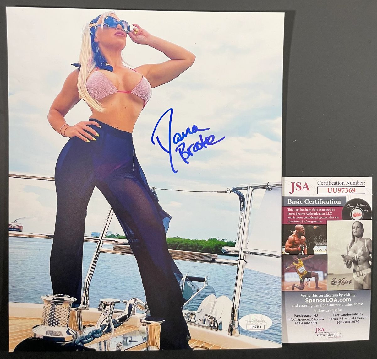WWE NXT Dana Brooke Signed 8x10 Photo C Autograph WrestleMania JSA COA
