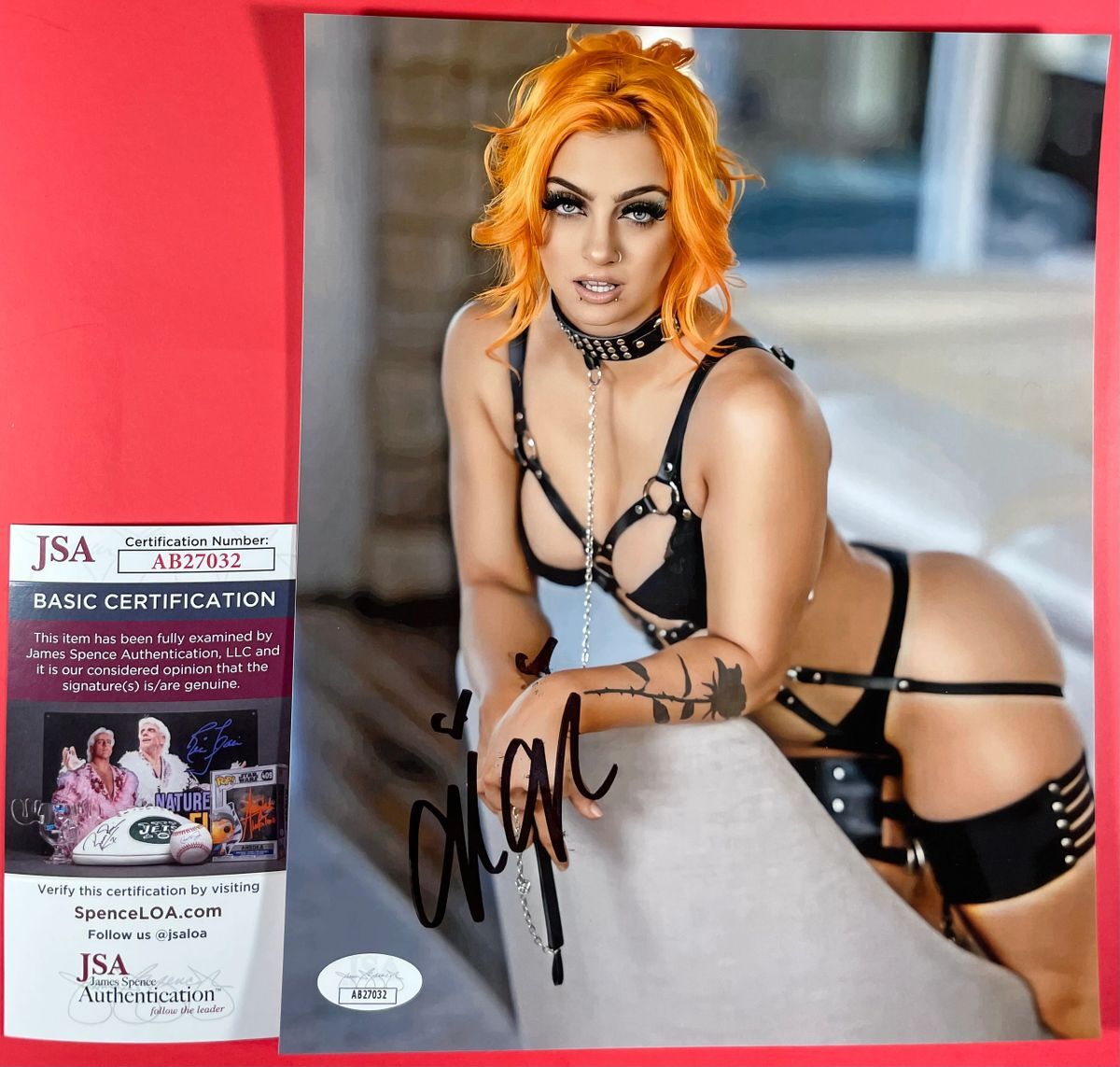 WWE NXT Gigi Dolin Toxic Attraction Signed 8x10 Photo B Autograph Sexy JSA COA