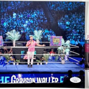 WWE NXT Grayson Waller Signed 8x10 Photo C Autograph WrestleMania JSA COA