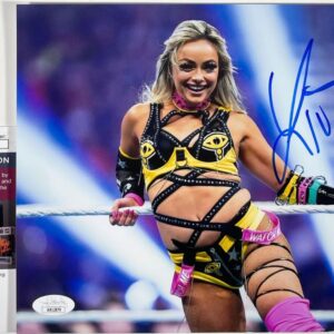 WWE NXT Liv Morgan Signed 8x10 Photo AG Autograph WrestleMania JSA COA
