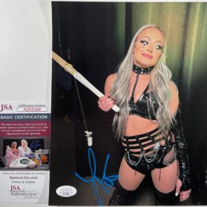 WWE NXT Liv Morgan Signed 8x10 Photo CG Autograph WrestleMania JSA COA