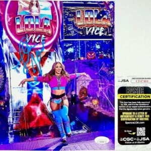 WWE NXT Lola Vice Signed 8x10 Photo L Autograph Valerie Loureda AAA JSA COA