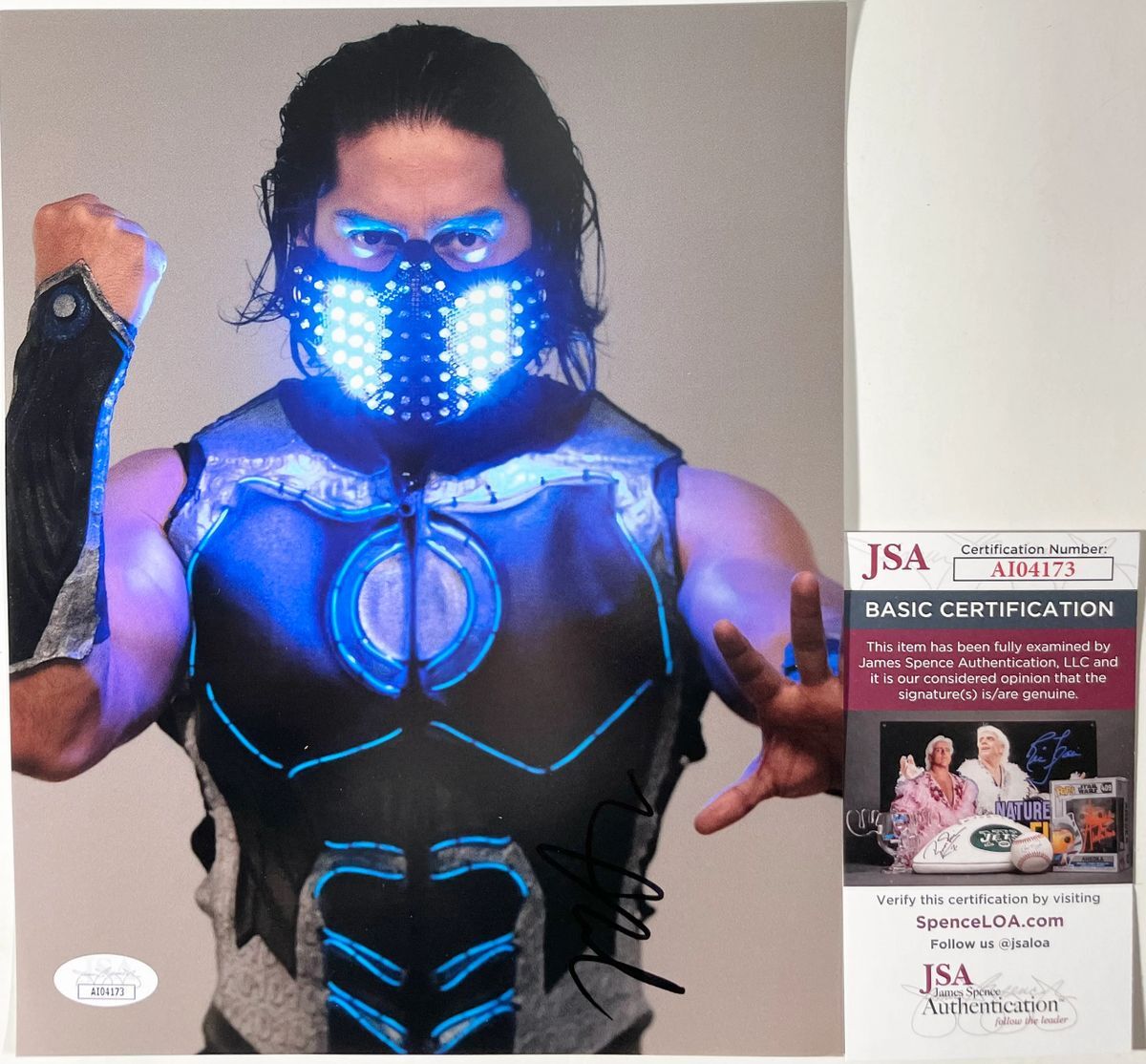 WWE NXT Mustafa Ali Signed 8x10 Photo H Autograph WrestleMania JSA COA
