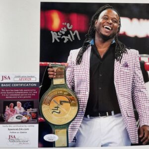 WWE NXT Reggie Signed 8x10 Photo C Autograph Reginald WrestleMania JSA COA