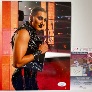 WWE NXT Rhea Ripley Signed 8x10 Photo B Autograph WrestleMania JSA COA