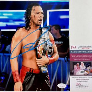 WWE NXT Shinsuke Nakamura Signed 8x10 Photo F Autograph WrestleMania JSA COA