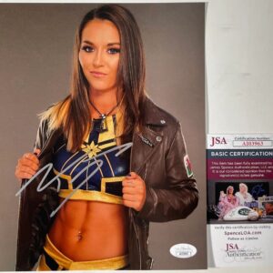 WWE NXT Tegan Nox Signed 8x10 Photo B Autograph WrestleMania JSA COA