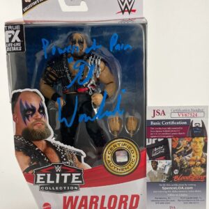 WWE Powers Of Pain Warlord Signed Mattel Elite Wrestling Figure Autograph JSA CO