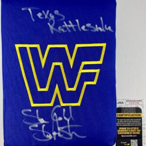 WWE Stone Cold Steve Austin Signed 80s 90s Style WWF Turnbuckle Cover JSA COA