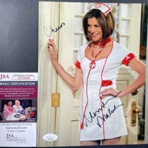 Wendie Malick Signed Just Shoot Me 8x10 Photo Autograph Nina Van Horn JSA COA