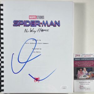 Willem Dafoe Signed Spider-Man No Way Home Movie Script Autograph JSA COA