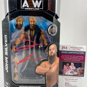 AEW John Silver Signed All Elite Wrestling Unmatched Figure Autograph JSA COA