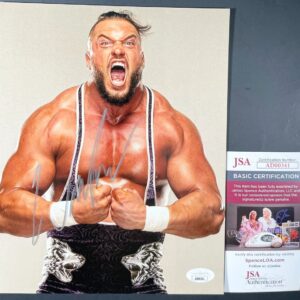 AEW Wardlow Signed All Elite Wrestling 8x10 Photo B Autograph JSA COA