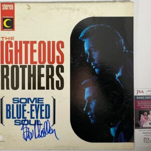 Bill Medley Signed Righteous Brothers Some Blue-Eyed Soul Vinyl Record JSA COA