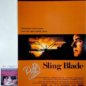 Billy Bob Thornton Signed Sling Blade 11x17 Movie Poster Autograph JSA COA