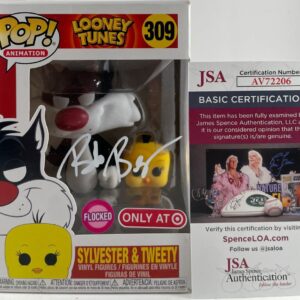 Bob Bergen Signed Sylvester & Tweety Flocked Excl Funko POP Autograph JSA COA