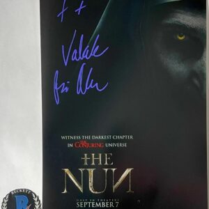 Bonnie Aarons Signed The Nun 11x17 Movie Poster B Autograph Valak JSA COA