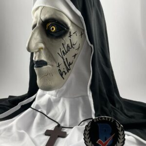Bonnie Aarons Signed The Nun Demonic Nun Valak Mask B Autograph BAS COA
