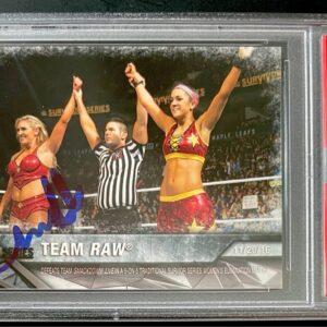 Charlotte Flair Signed 2017 Topps WWE Womens Division Card PSA DNA Encapsulated