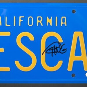 Cheech And Chong Signed Up In Smoke YESCA License Plate Autograph JSA COA