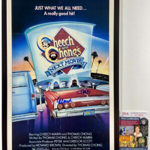 Cheech Marin & Tommy Chong Signed Next Movie 11x17 Poster Autograph JSA COA