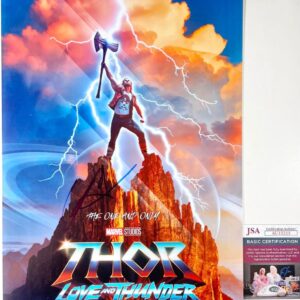 Chris Hemsworth Signed Thor Love & Thunder 11x17 Poster Autograph JSA COA
