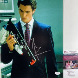 Christian Bale Signed American Psycho 11x14 Photo Autograph Bateman JSA COA