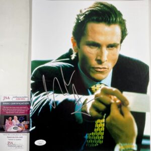 Christian Bale Signed American Psycho 11x14 Photo H Autograph Bateman JSA COA