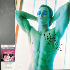 Christian Bale Signed American Psycho 11x14 Photo J Autograph Bateman JSA COA